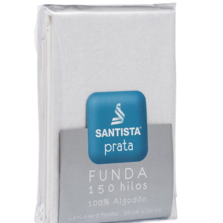 Fundas de Almohadas Santista Prata Pack x 2 uni