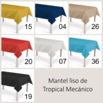 Mantel Colores Lisos tropical